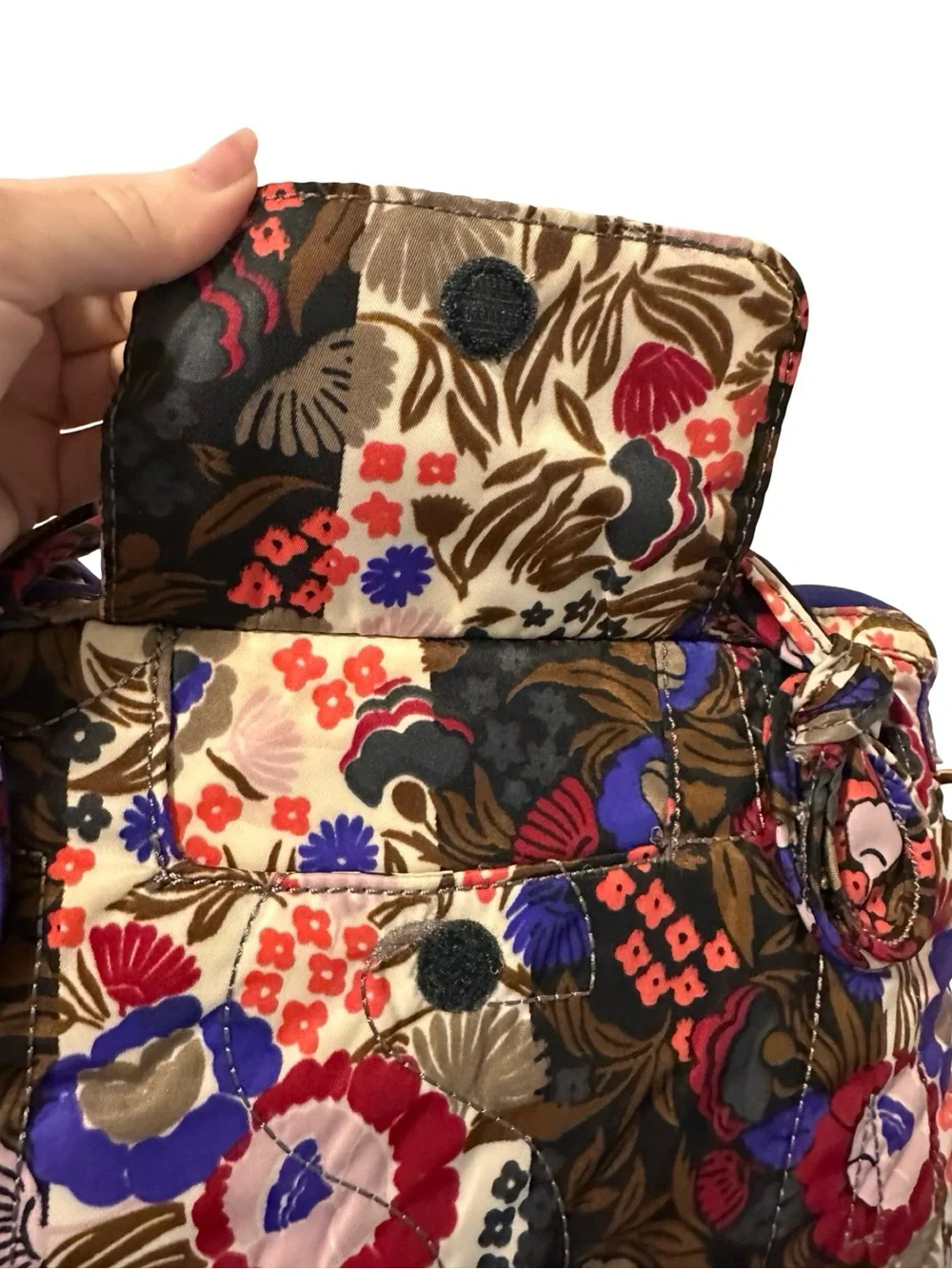 Marc by Marc Jacobs Floral Quilted Tote in Red, Blue, Black and Cream